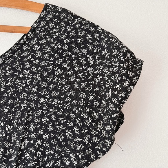 Vintage 90’s maxi lightweight ditzy floral cap sleeve dress size M - Picture 7 of 8